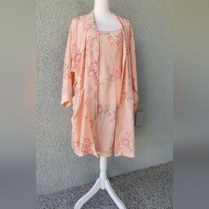 Tommy Bahama Peach Floral Women's Robe